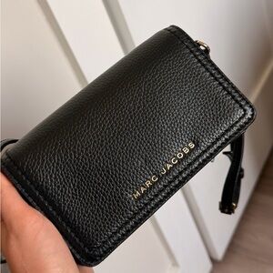Marc Jacobs Black Textured Leather Wallet